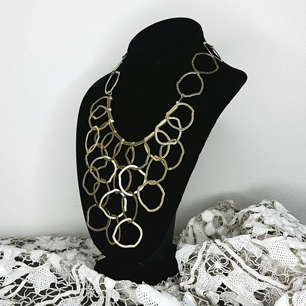 Anthro “Stone Harbor Bib Necklace” - Picture 3 of 13